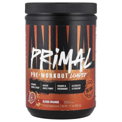 Animal, Primal™ Pre-Workout Loaded, Blood Orange, 17.7 oz (502.5 g)