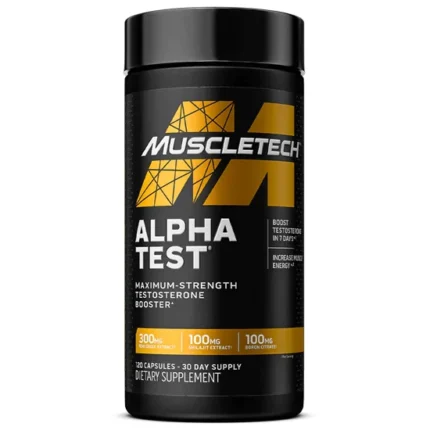 Muscletech | Alpha Test Premium Testosterone Booster (120 Capsules)